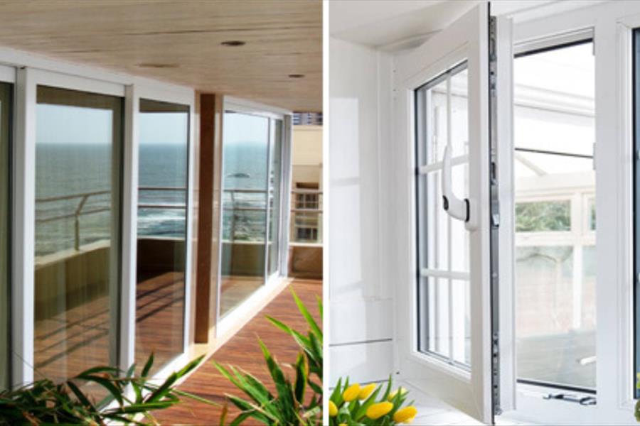 درب و پنجره UPVC، آلومینیوم و کرتین وال